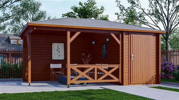 Grote foto nieuw blokhut paviljoen p5155 tuin en terras tuinhuisjes en blokhutten