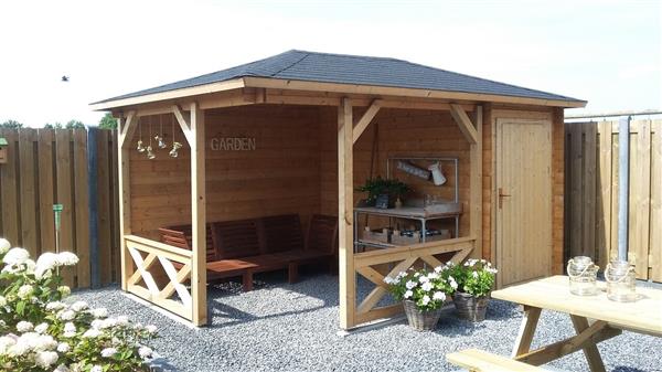 Grote foto nieuw blokhut paviljoen p5155 tuin en terras tuinhuisjes en blokhutten