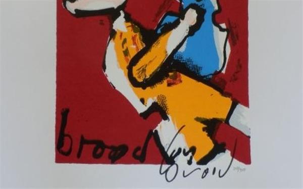 Grote foto herman brood moeder en kind antiek en kunst litho en zeefdrukken