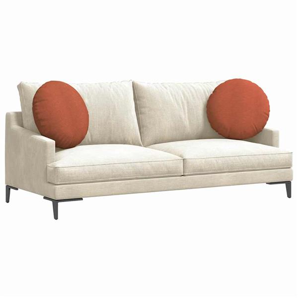 Grote foto vidaxl zitkussens 2 pcs rood oranje 50 x 19 cm katoen stof huis en inrichting woningdecoratie