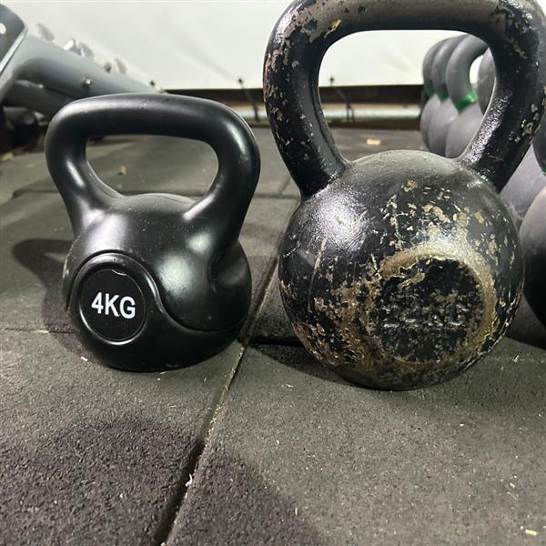 Grote foto assortiment kettleballs sport en fitness fitness