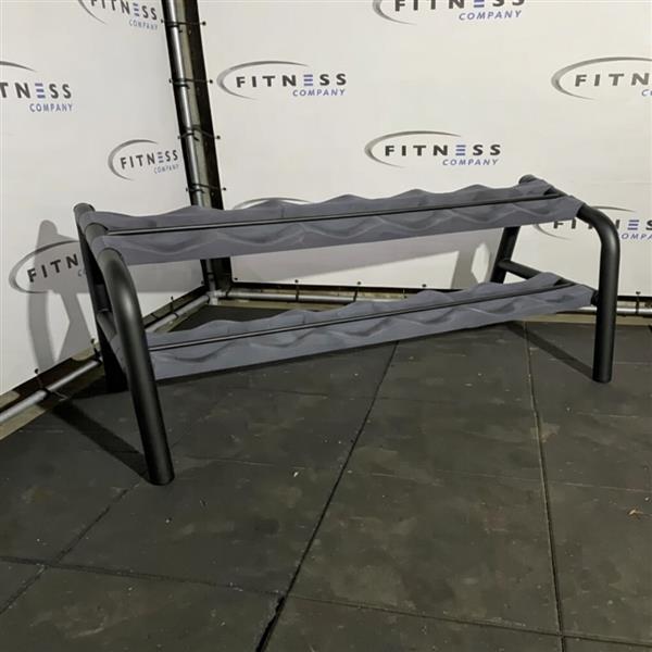 Grote foto technogym dumbbell rek zwart sport en fitness fitness