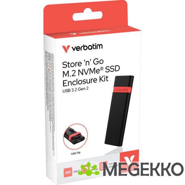 Grote foto verbatim m.2 nvme ssd behuizingsset computers en software behuizingen en kasten