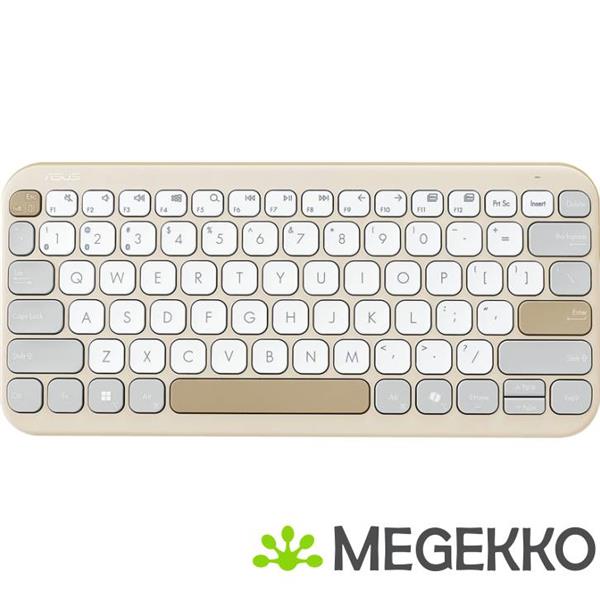 Grote foto asus kw100 keyboard bg ui 80 toetsenbord universeel bluetooth beige computers en software toetsenborden