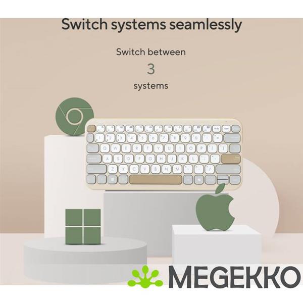 Grote foto asus kw100 keyboard bg ui 80 toetsenbord universeel bluetooth beige computers en software toetsenborden