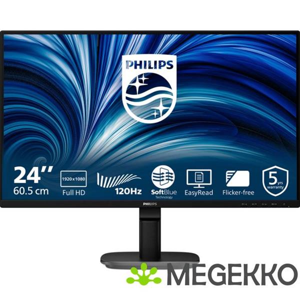 Grote foto philips 2000 series 24b2n2200 00 23.8 full hd 100hz ips monitor computers en software overige computers en software