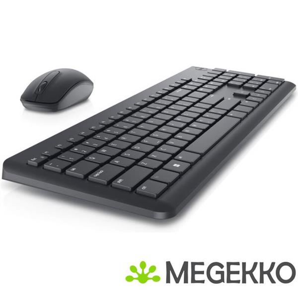 Grote foto dell km3322w toetsenbord inclusief muis kantoor rf draadloos azerty belgisch zwart computers en software overige computers en software