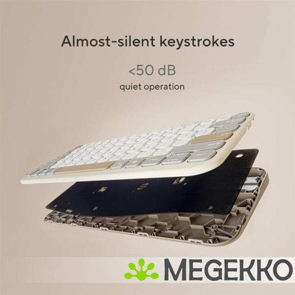 Grote foto asus kw100 keyboard bg ui 80 toetsenbord universeel bluetooth beige computers en software toetsenborden