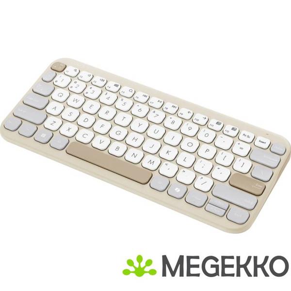 Grote foto asus kw100 keyboard bg ui 80 toetsenbord universeel bluetooth beige computers en software toetsenborden