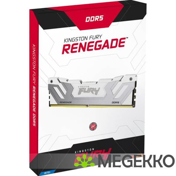 Grote foto kingston ddr5 fury renegade white 1x24gb 8800 cudimm computers en software harde schijven