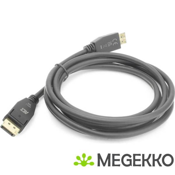 Grote foto act 3 meter 4k 240hz. 8k 60hz of 10k 30hz displayport 2.1 kabel. dp80 uhbr20 computers en software overige computers en software