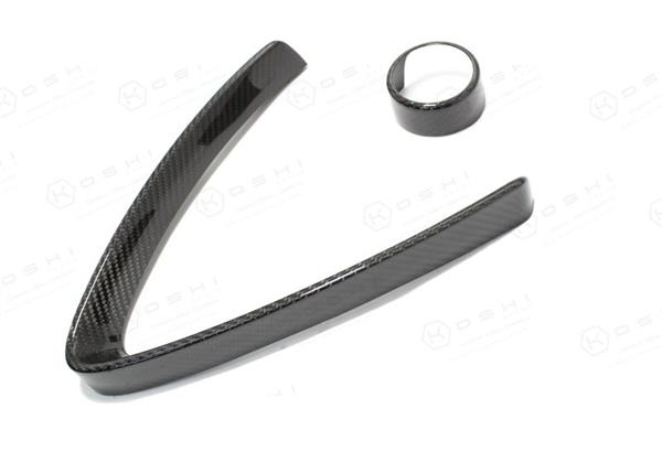 Grote foto alfa romeo stelvio qv carbon fiber voor grill cover auto onderdelen tuning en styling