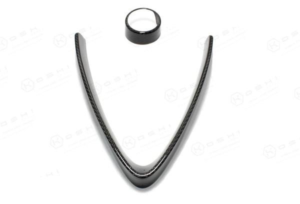 Grote foto alfa romeo stelvio qv carbon fiber voor grill cover auto onderdelen tuning en styling