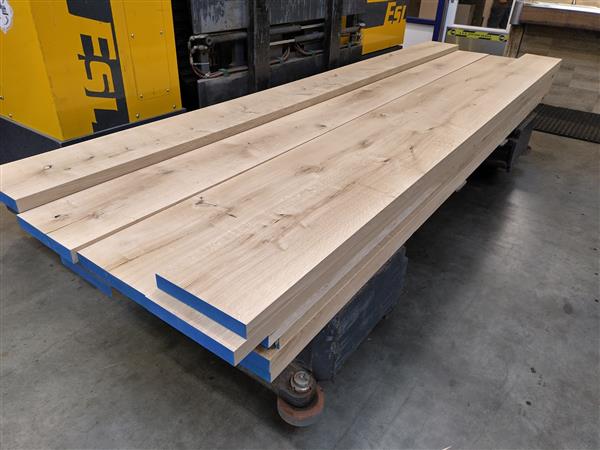 Grote foto 40x260mm 345cm eiken doe het zelf en verbouw hout en planken