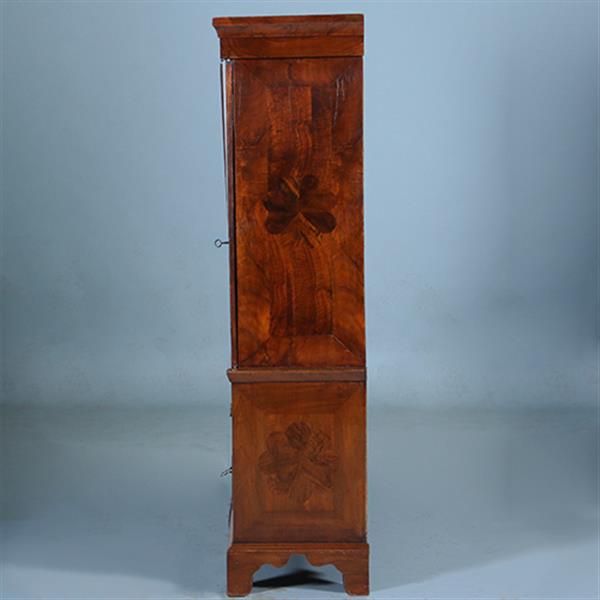 Grote foto luierkabinetje met marqueterie van stervormige bloemen ca 1690 no.391130 antiek en kunst stoelen en banken