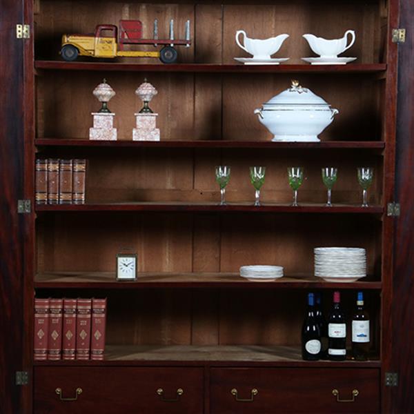 Grote foto strakke en statige hollandse louis seize kast in bloemmahonie ca 1790 no.400915 antiek en kunst stoelen en banken