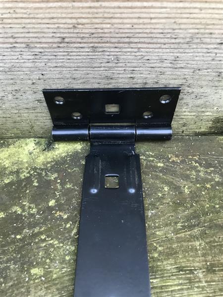 Grote foto set grote scharnieren 400 mm zwart gecoat doe het zelf en verbouw materialen en producten