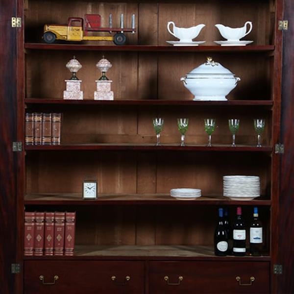 Grote foto strakke en statige hollandse louis seize kast in bloemmahonie ca 1790 no.400915 antiek en kunst stoelen en banken