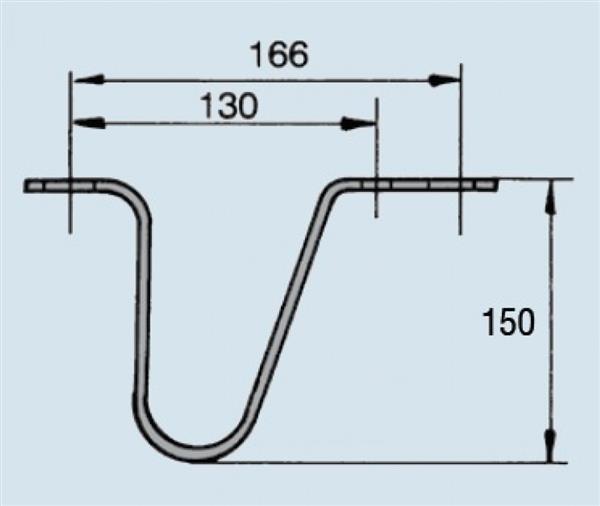Grote foto al ko valbeugel lengte 14cm caravans en kamperen caravan accessoires