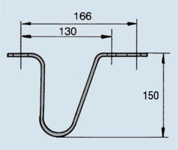 Grote foto al ko valbeugel lengte 14cm caravans en kamperen caravan accessoires