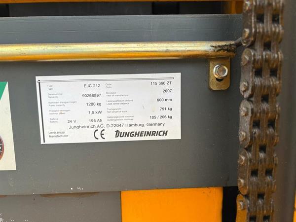 Grote foto vs 22831 elektrische stapelaar jungheinrich ejc212 doe het zelf en verbouw hefwerktuigen