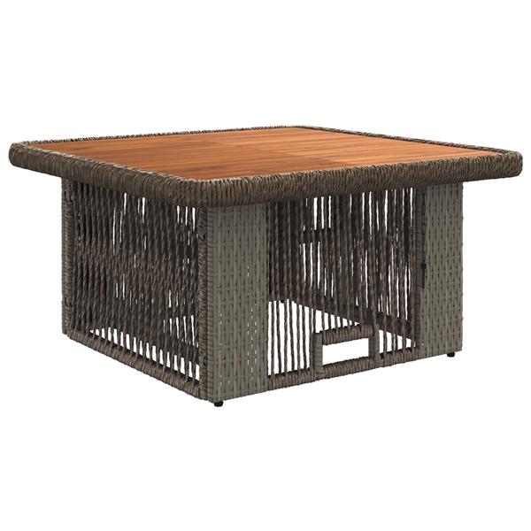 Grote foto vidaxl tuin eettafelset 3 pcs grijs en donkergrijs poly rattan tuin en terras tuinmeubelen