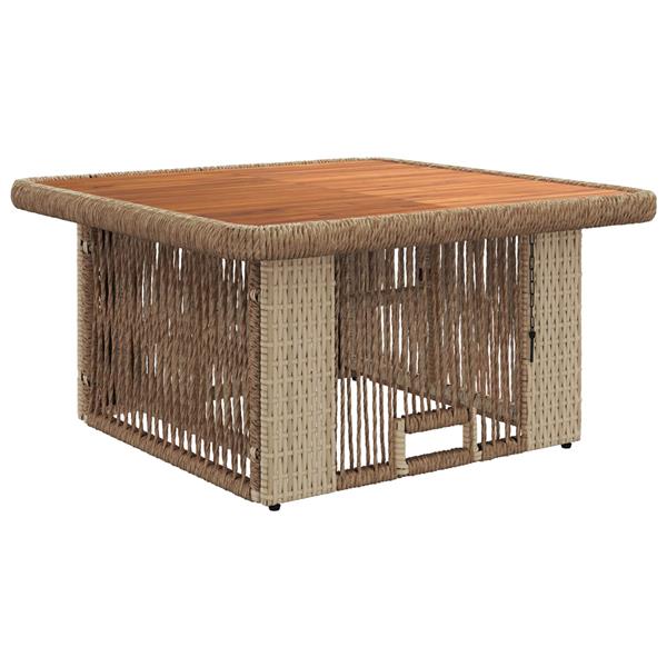 Grote foto vidaxl tuin eettafelset met kussen 3 pcs beige en cr me poly rattan tuin en terras tuinmeubelen