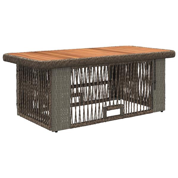 Grote foto vidaxl tuin eettafelset 4 pcs grijs en donkergrijs poly rattan tuin en terras tuinmeubelen