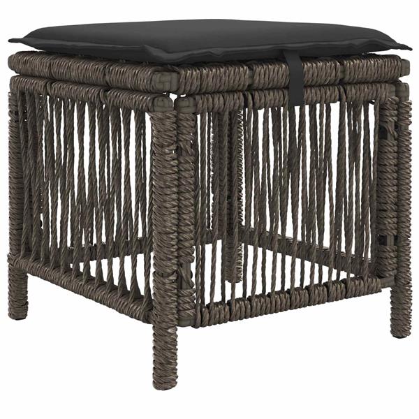 Grote foto vidaxl tuin eettafelset 3 pcs grijs en donkergrijs poly rattan tuin en terras tuinmeubelen