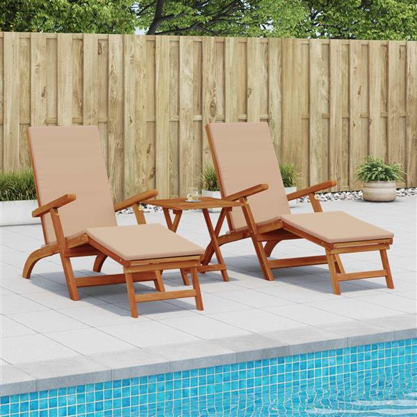 Grote foto vidaxl ligstoelkentingen en opvouwbare zonnebader 2 pcs tuin en terras tuinmeubelen