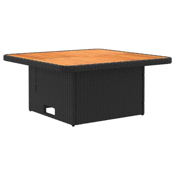 Grote foto vidaxl 2 stuk tuin middelste sofa met uitschuiftafel poly rattan tuin en terras tuinmeubelen
