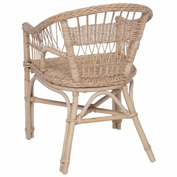 Grote foto vidaxl stapelstoel naturel 60 x 60 x 81 cm rattan huis en inrichting stoelen