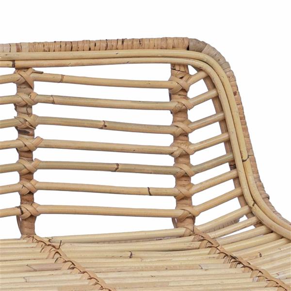 Grote foto vidaxl barkruk 2 pcs naturel 44 x 45 x 76 cm rattan en staal huis en inrichting krukken en barkrukken