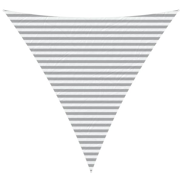 Grote foto vidaxl buiten zonneschaduwzeil lichtgrijs en wit. 4 x 4 x 4 m tuin en terras overige tuin en terras