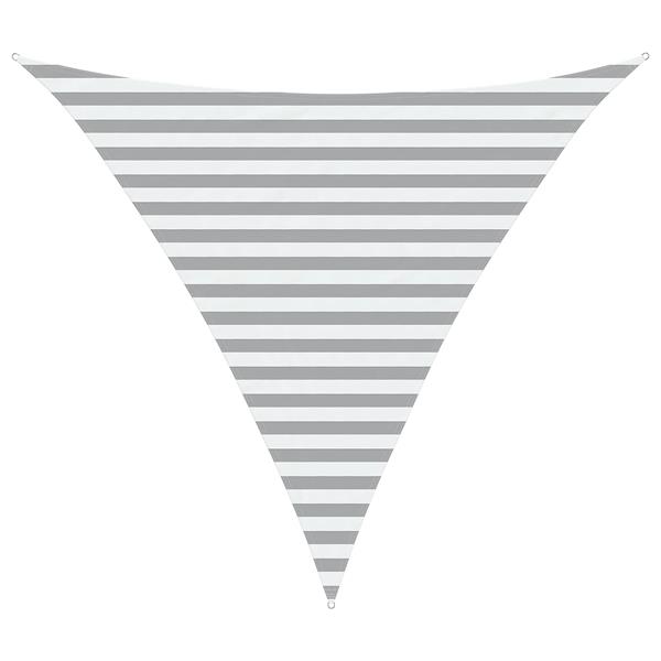 Grote foto vidaxl buiten zonneschaduwzeil lichtgrijs en wit. 3 x 3 x 3 m tuin en terras overige tuin en terras