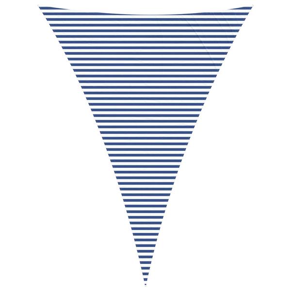 Grote foto vidaxl buiten zonneschaduwzeil blauw en wit 5 x 7 x 7 m tuin en terras overige tuin en terras