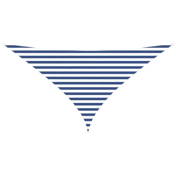 Grote foto vidaxl buiten zonneschaduwzeil blauw en wit 3 x 3 x 4 24 m tuin en terras overige tuin en terras