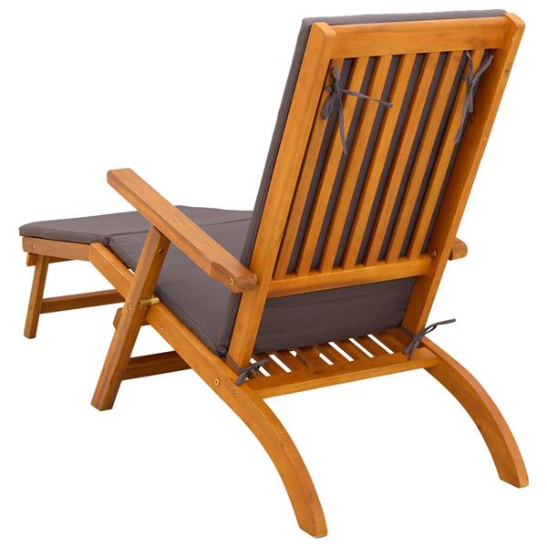 Grote foto vidaxl ligstoelkentingen en opvouwbare zonnebader 2 pcs grijs tuin en terras tuinmeubelen