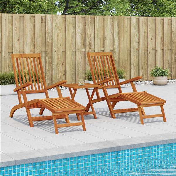 Grote foto vidaxl ligstoelkentingen en opvouwbare zonnebader 2 pcs tuin en terras tuinmeubelen