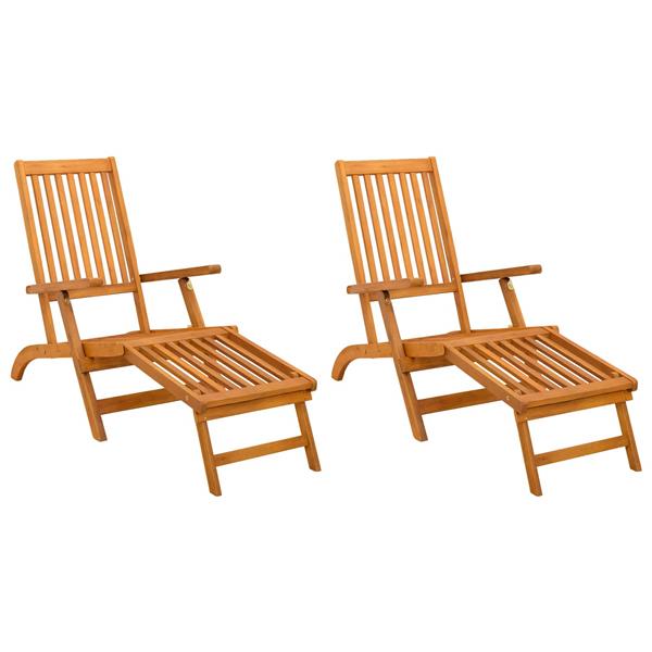 Grote foto vidaxl ligstoelkentingen en opvouwbare zonnebader 2 pcs tuin en terras tuinmeubelen