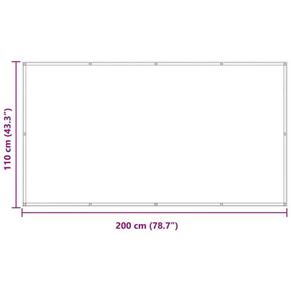 Grote foto vidaxl balkon scherm geel 110 x 200 cm oxford stof tuin en terras overige tuin en terras