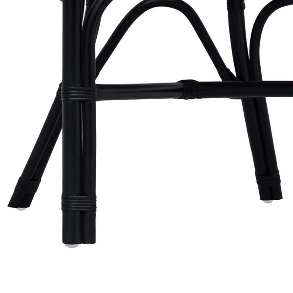 Grote foto vidaxl stapelstoel zwart 58 x 60 x 81 cm rattan huis en inrichting stoelen