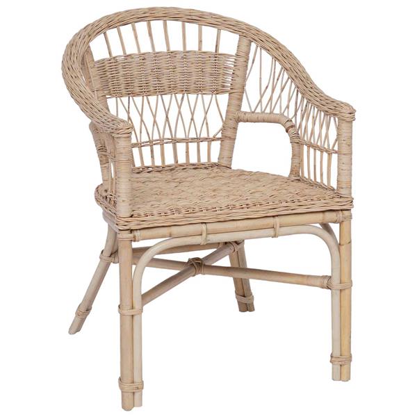 Grote foto vidaxl stapelstoel naturel 60 x 60 x 81 cm rattan huis en inrichting stoelen