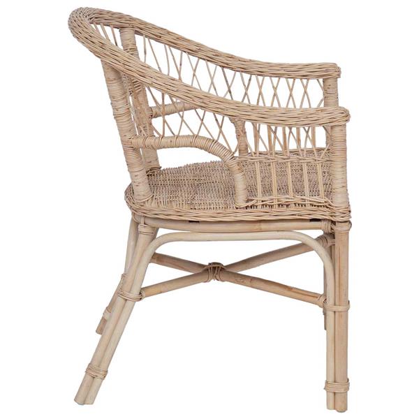 Grote foto vidaxl stapelstoel naturel 60 x 60 x 81 cm rattan huis en inrichting stoelen