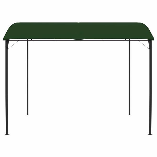 Grote foto vidaxl prieel 3 x 3 x 2 55 m groen stof en aluminium 180 tuin en terras overige tuin en terras