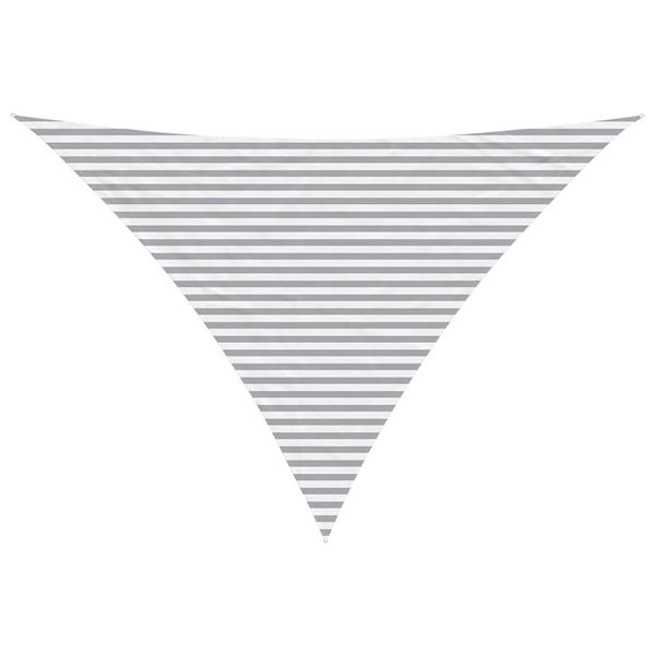 Grote foto vidaxl buiten zonneschaduwzeil lichtgrijs en wit. 5 x 5 x 6 m tuin en terras overige tuin en terras