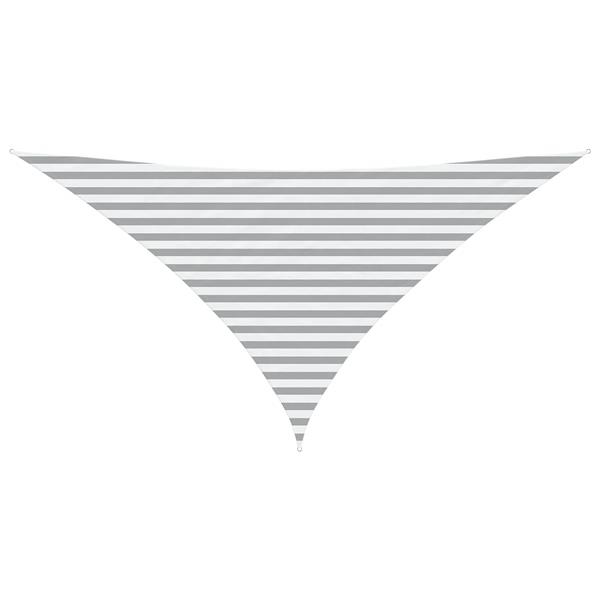 Grote foto vidaxl buiten zonneschaduwzeil lichtgrijs en wit. 3 5 x 3 5 x 4 9 m tuin en terras overige tuin en terras