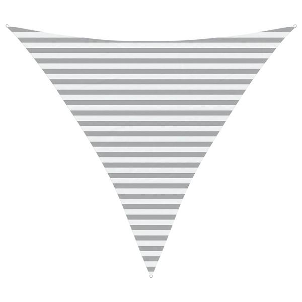 Grote foto vidaxl buiten zonneschaduwzeil lichtgrijs en wit. 3 6 x 3 6 x 3 6 m tuin en terras overige tuin en terras