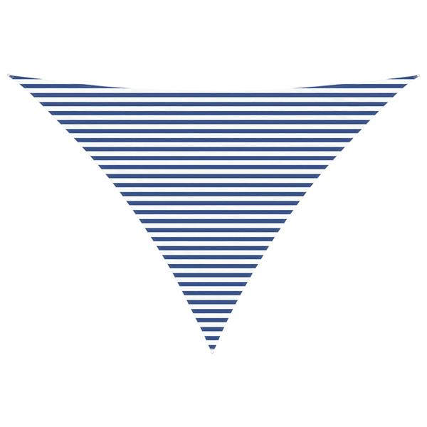 Grote foto vidaxl buiten zonneschaduwzeil blauw en wit 5 x 5 x 6 m tuin en terras overige tuin en terras