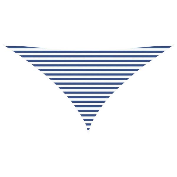 Grote foto vidaxl buiten zonneschaduwzeil blauw en wit 3 5 x 3 5 x 4 9 m tuin en terras overige tuin en terras